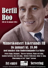 Affisch Bertil Boo minneskonsert (SFR)